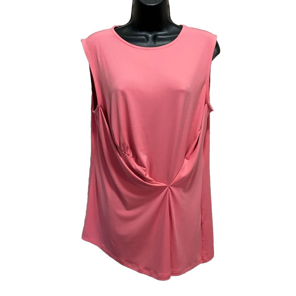 Banana Republic Coral‎ Sleeveless Soft Gathered Front Size M